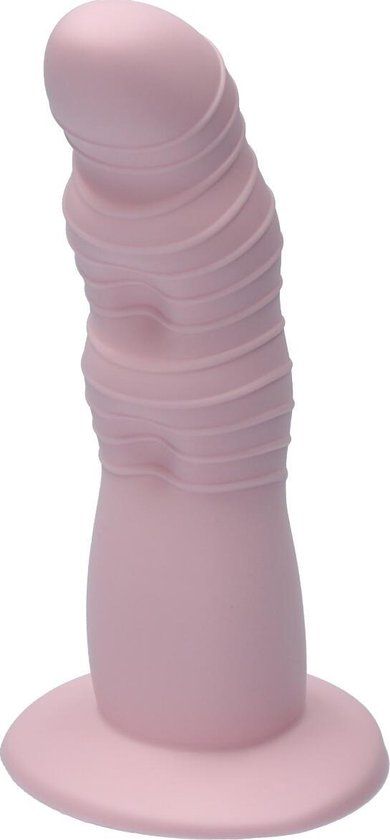 Ylva & Dite Rhea Siliconen Dildo met Zuignap - Made in Holland - Pastel Rood