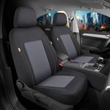 Bremer Sitzbezüge Ford Autostoelhoezen voor Mondeo BJ vanaf 2014 – Stoelhoezen voor bestuurder en passagier in Zwart/Grijs