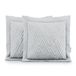 AmeliaHome Ophelia 2 kussenslopen, tweezijdig ultrasoon stiksel, 45x45 cm, zilver