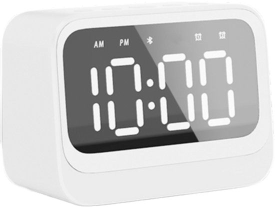Denver Digitale Wekker - Bluetooth speaker - Dual alarm - LCD Display - EC54W - Wit
