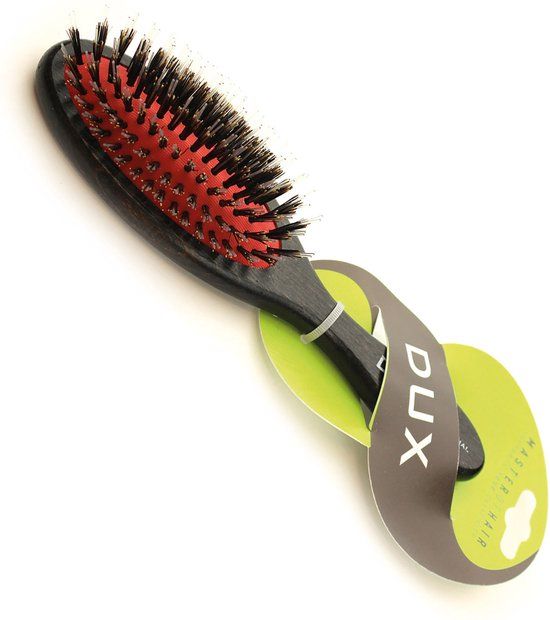 DUX Pneumatische Borstel - Zwijnenhaar & Nylon - 7 Rijen - Zwart