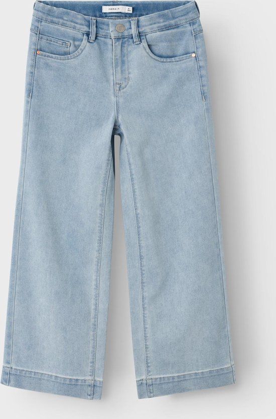 NAME IT NKFROSE Wide Leg Jeans Girls - Light Blue Denim - Size 152