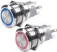 Oem Marine Off-on Drukknop Schakelaar 21.8x40 Mm 7a 12v Zilver