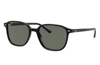 Ray-Ban LEONARD lunettes de soleil Carré Noir Lentille polarisée Acétate Vert