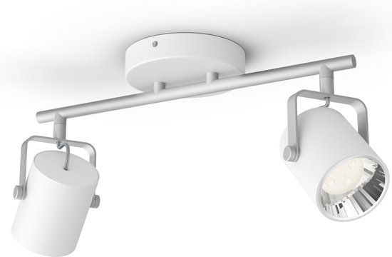 Philips BYRE LED Spot - 2x4.3W - Wit - 2701K - 42cm