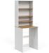 Vicco Viktor Meuble machine à laver – 66 x 88.2 cm 2 parties avec étagère Blanc/Artisanat