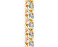 Ambiance Sticker Voorgelijmd vliesbehang - Tropische bloemen en bladeren - 1 rol van 300x60 cm