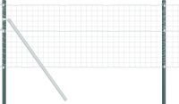vidaXL Hekpaal 12 st groen 80 cm poedergecoat staal