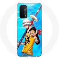 Oppo Etui voor Oppo A54 5G One Piece Manga Trafalgar Law zwaard Maniacase