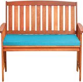 Merkloos / Sans marque Bol Waterdichte kussenhoes voor buiten, verborgen rits, dikke vulling, voor tuinbank of zitbank, 140 x 40 x 5 cm, blauw, ideaal voor terrasschommelstoel en buitengebruik