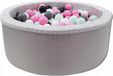 Ballebad Bällebad, piscine à balles pour bébés et enfants, 90x30 cm, incluant 200 balles d'un diamètre de 7 cm