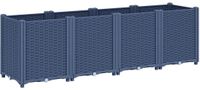 vidaXL Jardinière 160x40x53 cm polypropylène bleu gris