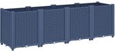 vidaXL Plantenbak 160x40x53 cm polypropeen blauwgrijs