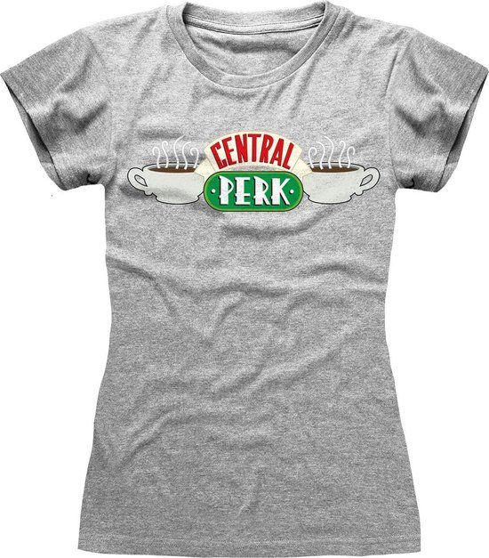 Friends Central Perk Heren T-shirt - heather grijs - L