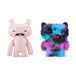 Fuggler Butt Ugly Pets 9" Series 1 (2PK) van ZURU, grappig lelijk monster pluche speelgoed (inktvis - haarloze rat) & (Reek-O - zwarte kat)