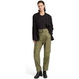 G-Star Pantalon High Paperbag Vert Taille: W28 | Pantalons Cargo Outlet | Femme | Vert