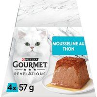 GOURMET REVELATIONS Natvoer voor katten, mousseline Tonijn 4x57 g