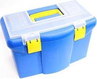 Kinzo Gereedschap koffer plastic blauw/geel