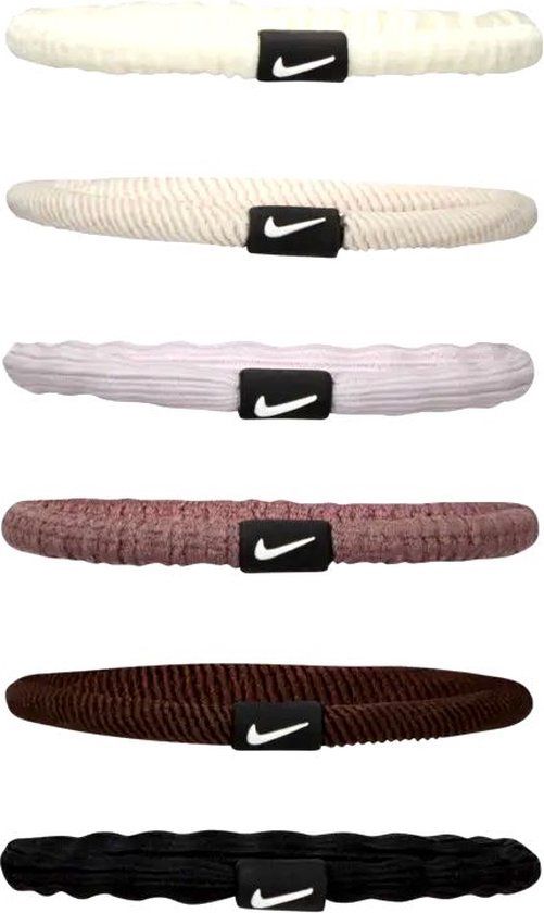 NIKE Flex Hair Tie 6 Pack - Wit-Multicolour