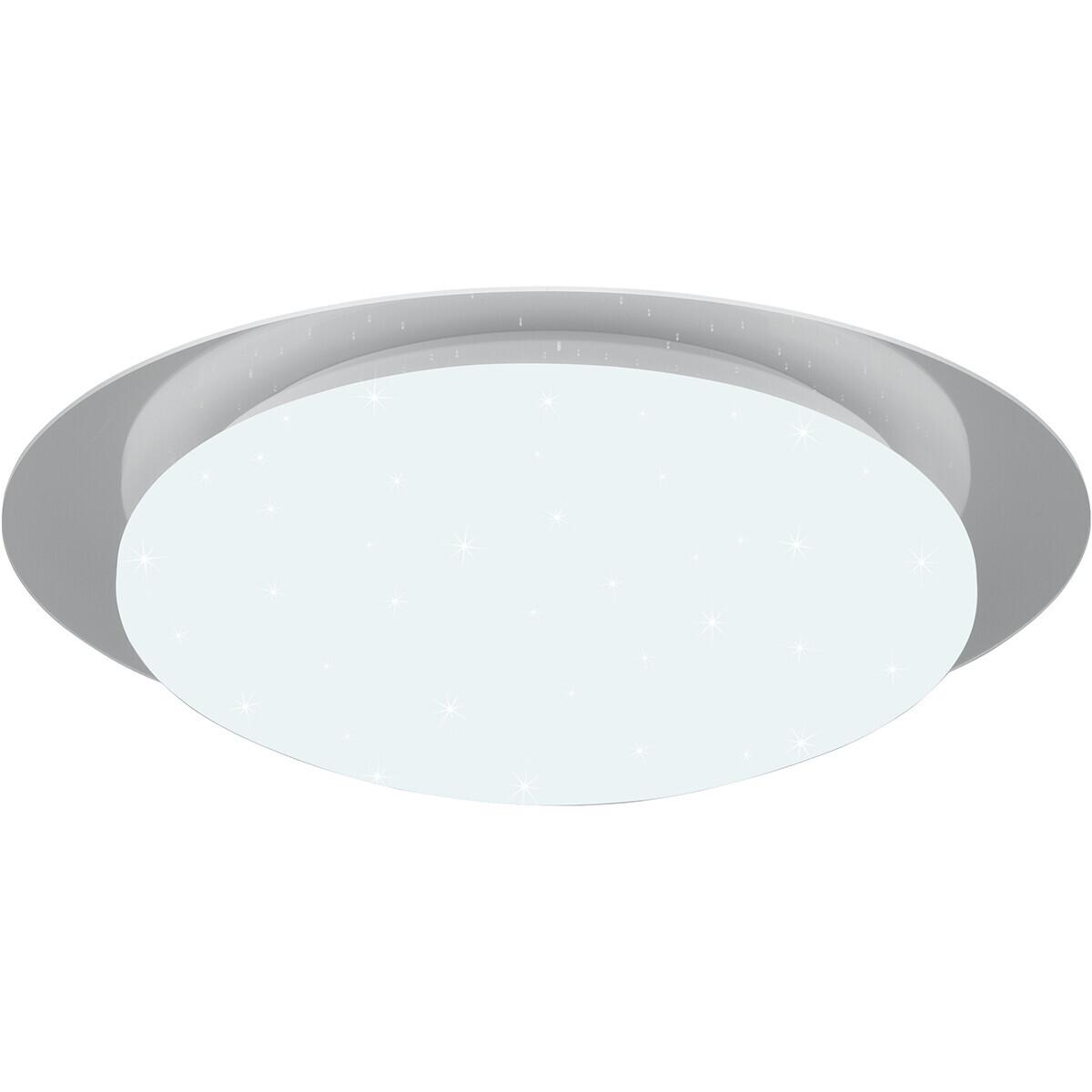 BES LED LED Plafondlamp - Badkamerlamp - Trion Frozen - 12W - RGBW - Dimbaar - Afstandsbediening - Sterlicht - Rond - Mat Wit - Kunststof