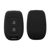 kwmobile autosleutel hoesje geschikt voor Renault Dacia 2-knops draadloze autosleutel hoes - TPU autosleutel behuizing - Beschermende auto sleutel case - Sleuteletui in zwart