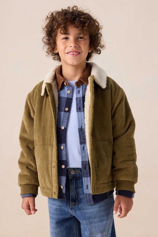 Sissy-Boy Groene reversible corduroy jas
