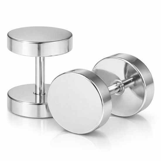 LGT JWLS LGT Jewels Stud oorbellen Edelstaal zilverkleurig 4mm