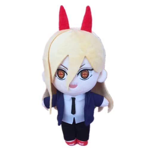 Sonsoke Kettingzaag Man Anime Figuur Pluche Kussen Gooi Kussen Pop Speelgoed Gevulde Pluche Anime Game Room Decor Cosplay Gift 20 cm (Power)