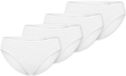 Schiesser Tai-Slip 95-5 Serie Dames Wit Katoen/Elastaan Effen 4 stuks M
