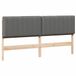 vidaXL Gestoffeerd hoofdbord bruin en licht grijs 200 cm