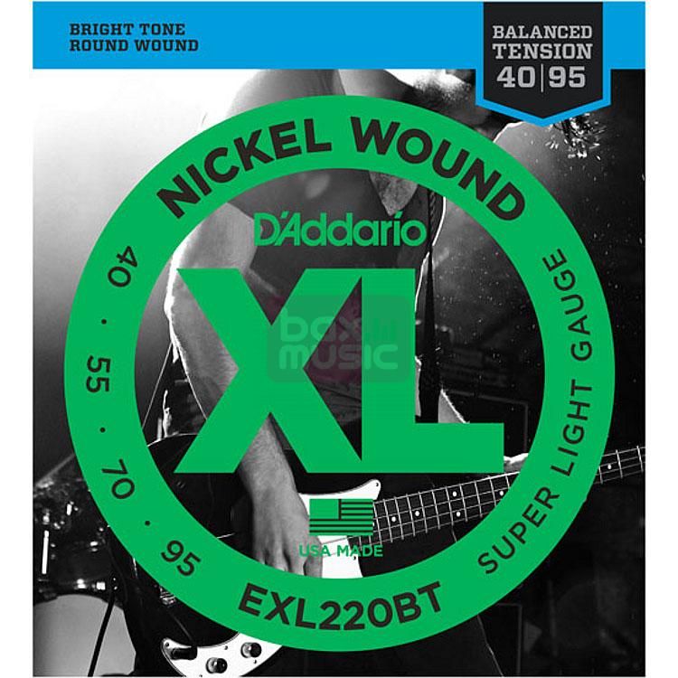 D'ADDARIO EXL220BT Balanced Tension Super Light 40-95 - Snaren voor basgitaar