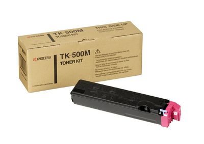 Kyocera TK-500M Magenta Toner Cartridge - 8000 Pages - Compatible with FS-C5016N