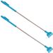 Gerim - Rake ruggenkrabber - 2x stuks - uitschuifbaar tot 40 cm - blauw