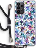 Case Company Hoesje met koord geschikt voor Samsung Galaxy A23 - Hibiscus Flowers - TPU Back Cover