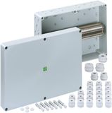 Spelsberg Rijgklemmenbehuizing, beschermingsgraad IP54/IP66, max. geleiderdoorsnede 4², slagvastheid IK08, beschermingsklasse II, Ui 400V AC, halogeenvrij, grijs