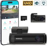 Nordväl DC202-2CH 4K Dashcam - WiFi, GPS, Park Mode, 128GB