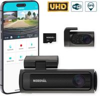 Nordväl DC202-2CH 4K Dashcam - WiFi, GPS, Park Mode, 128GB