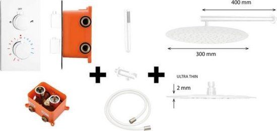 Best Design One Pack Inbouw Regendoucheset White M 300 Mat Wit