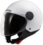 LS2 OF558 Sphere Lux II Solid Glanzend Wit Jethelm - Helm