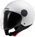 LS2 OF558 Sphere Lux II Solid Glanzend Wit Jethelm - Helm