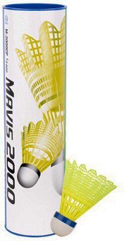 Yonex Mavis 2000 nylon badmintonshuttle - geel / blauw
