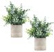 Plantes artificielles - 2 pièces petites plantes artificielles en pot