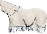 HKM Vliegendeken met afneembare hals Fringes-Style Zilver/Grijs 125