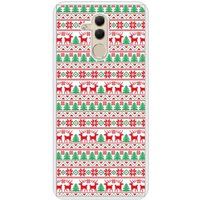 Icecat Beschermende siliconen hoes compatibel met Mate 20 Lite Witte Kersttrui