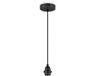 Home Sweet Home Fabric Hanglamp - Zwart - E27