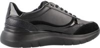 Geox Plummery Lage Sneakers Dames Zwart