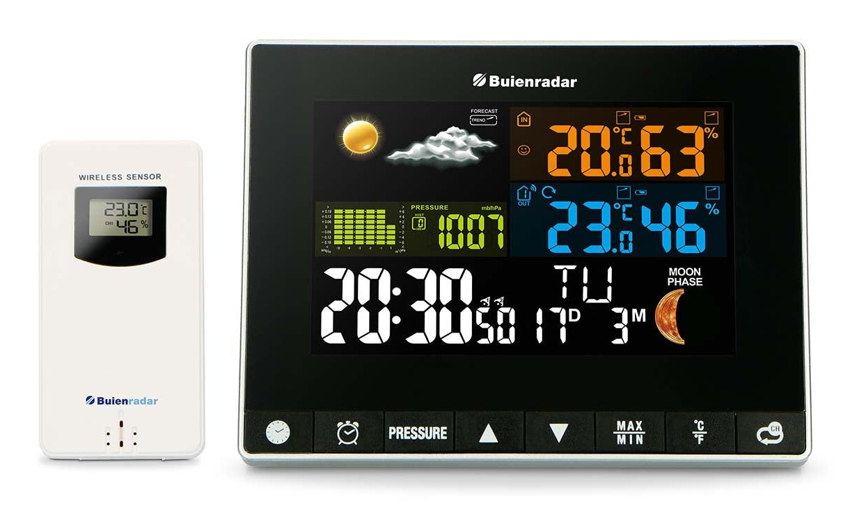 Alecto Buienradar BR700 3-in-1 Weerstation - Draadloos - Zwart