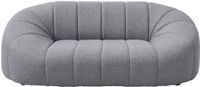 Vente-unique Zitbank voor huisdieren van grijze boucléstof - L98 x D62 x H33 cm - PARUIMA