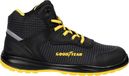 Goodyear Chaussures de sécurité noires respirantes, protection du travail, modèle haut, catégorie S3 - Taille 46