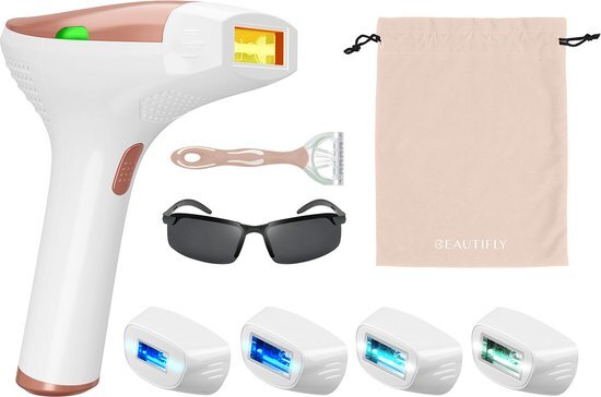 Beautifly Ontharingslaser met fotorejuvenatiefunctie, IPL-apparaten B-Shine Pro ontharingsapparaat, epilator voor dames, haarverwijderaar, depilator